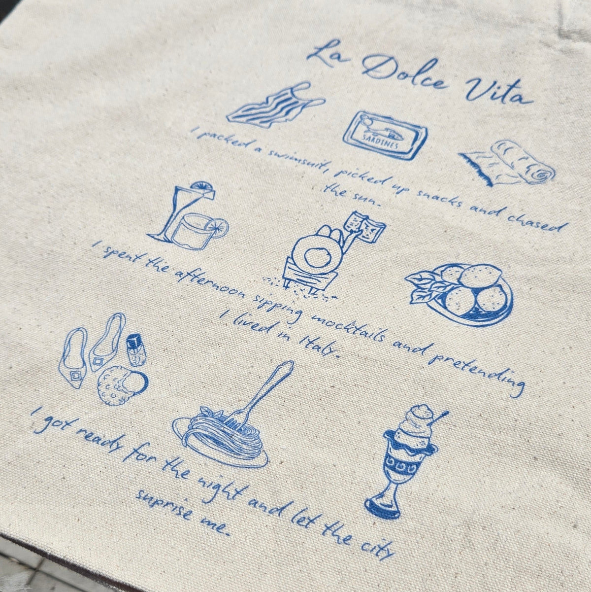 Tote Bag "LA DOLCE VITA"